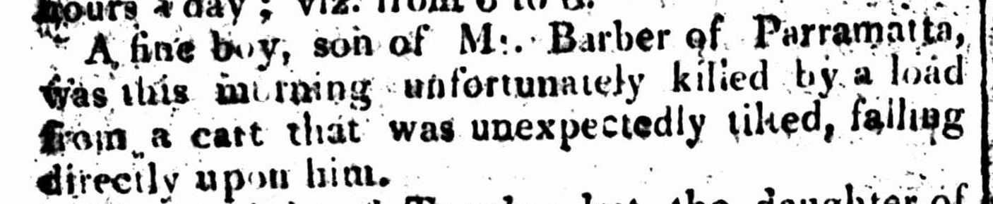 Death of David Childs Barber