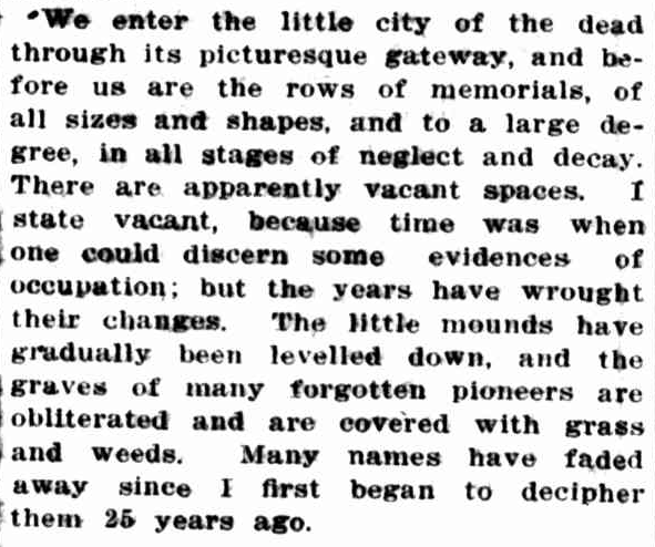 St. John's Cemetery - 19 October 1931